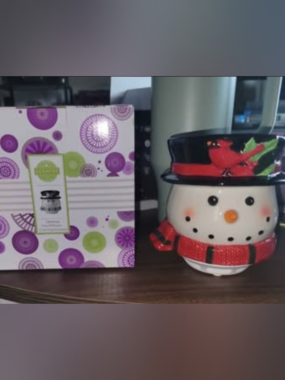 Scentsy Charming Snowman Tabletop Fan Diffuser